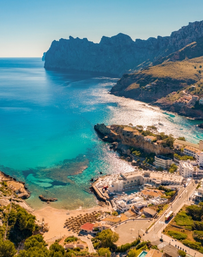 Vista aérea de Cala Sant Vicenç